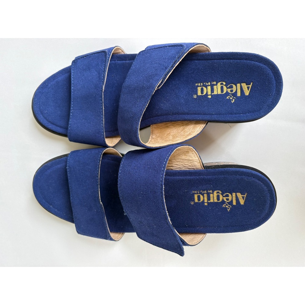 NWOB Alegria Tia Slide Sandal Womens 40 Leather Adjustable Block Heel Comfort - Picture 5 of 9